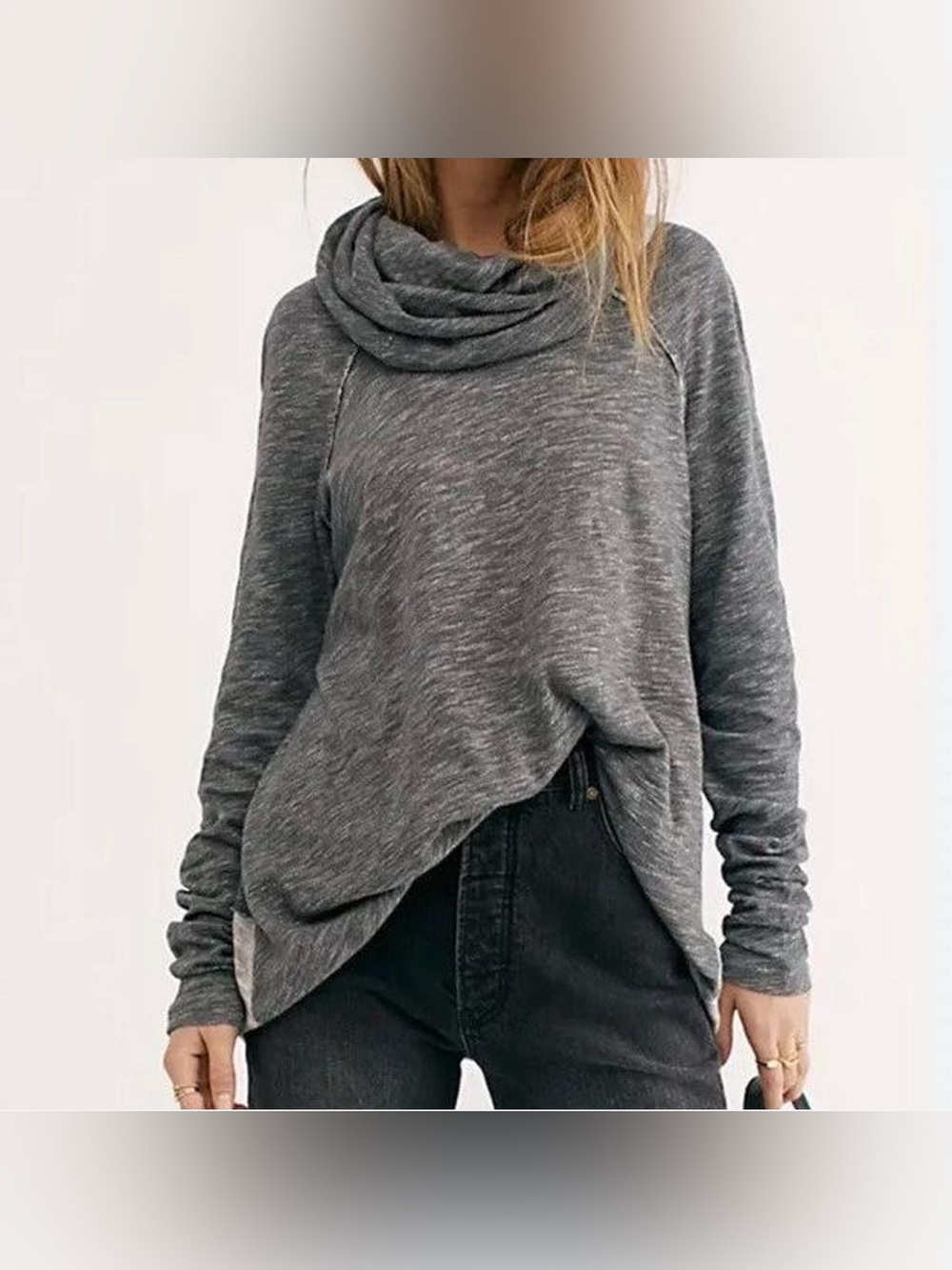 Free People Beach Cowl Pullover Sweater